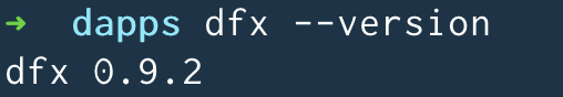 dfx version